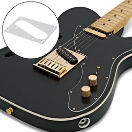 Briny River Guitar Bridge Pickup Mounting Frame Compatible with Telecaster Tele Guitars 77 x 50mm (Silver)