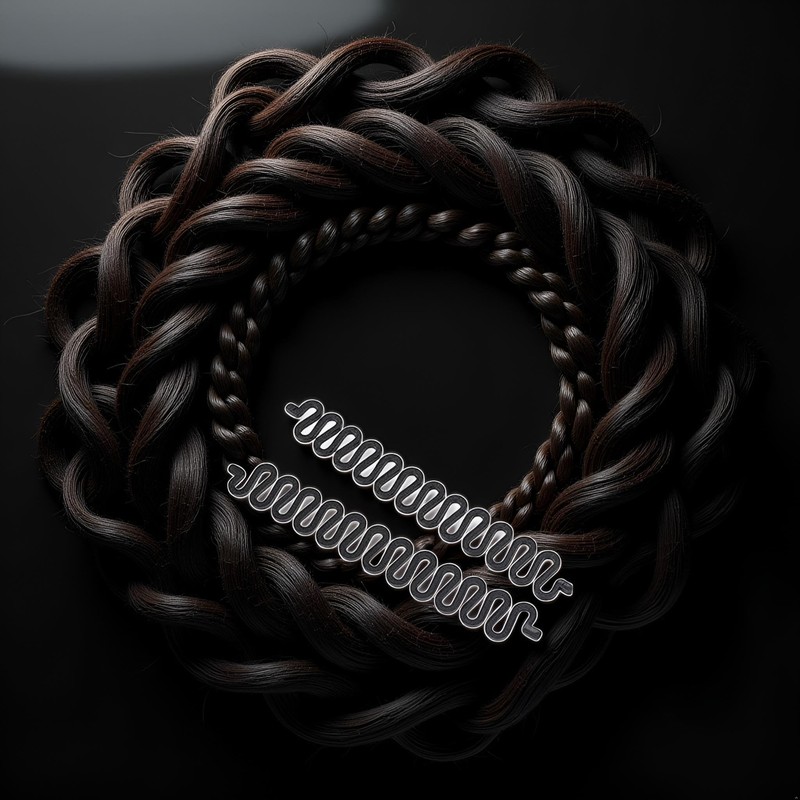 2Pcs Black Women Hair Braiding Tool Roller Hair Twist Styling