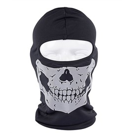DreamHigh Full Miltary Face Skull Mask Headband Headwear for Outdoor Camouflage Noctilucent Black
