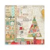 Stamperia International Stamperia-Mini Scrapbooking Pad-Christmas Patchwork, Green and Red, 8
