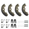 JAVIK Front Brake Shoes Springs Pins Kit for Honda TRX300FW