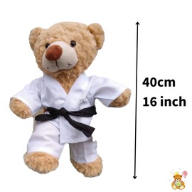 Build Your Own Teddy Bear Craft Kit with Karate Outfit - 40cm