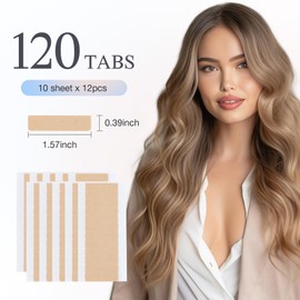 DOORES Tape Extensions Kleber doppelseitige Klebebänder für Haarverlängerungen mit starkem Halt, 120 Stück (4 x 1cm)