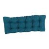 Blazing Needles Microsuede Tufted Bench Cushion, 46" x 19", Teal