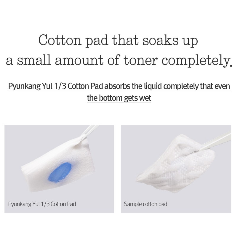 Pyunkang Yul [Pyunkang Yul]1/3 Cotton Pad (160ea) (Pulp-Rayon)
