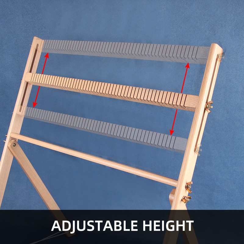 Wooden Weaving Loom Kit, S/M/L with Optional Yarn Bundle
