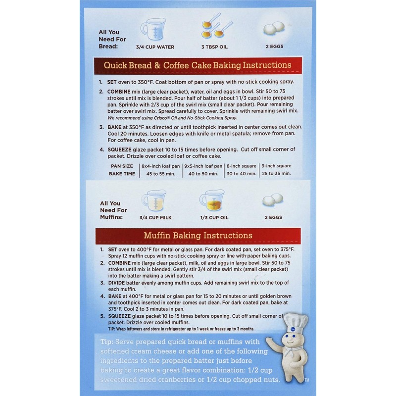 Pillsbury Cinnamon Swirl Quick Bread, 17.4 Ounce