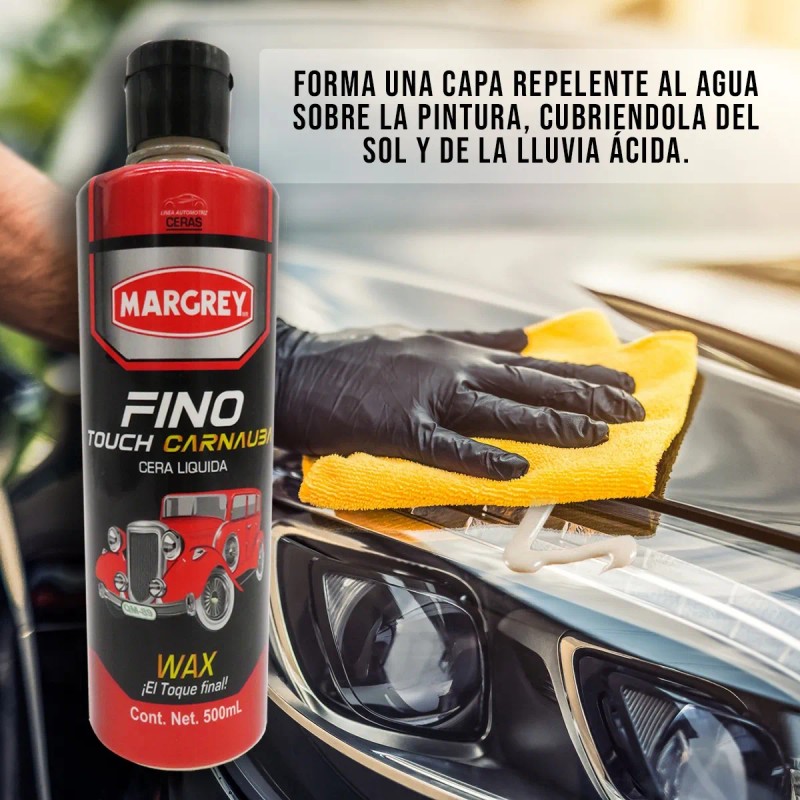Cera Liquida Para Auto Carnauba Fino Touch 500ml Margrey