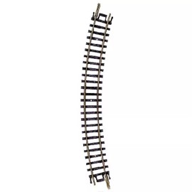 Atlas 2514 N-Scale Code-80 9-3/4" Radius Curved Snap-Track (1 pc) Nickel Silver