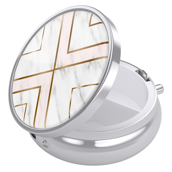 Nipichsha Pill Box, Small Pill Case for Purse & Pocket,