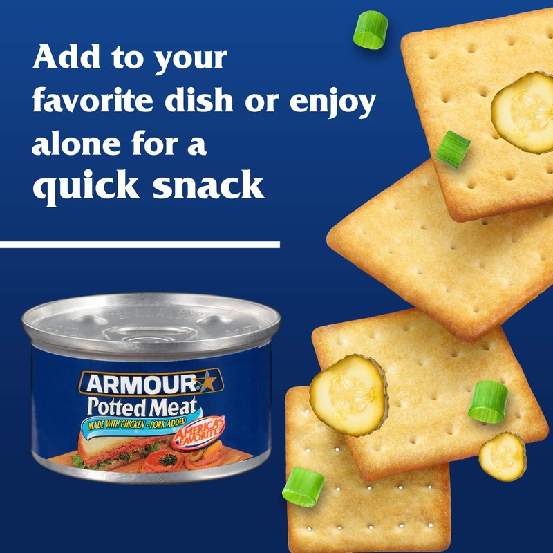 Armour Star Potted Meat, Ready to Eat Canned Meat, 10g