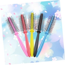 Beavorty Curly Hair Styling Handle Round Brush Comb for Easy Detangling and Styling Lightweight Design for Effortless Volume Selection