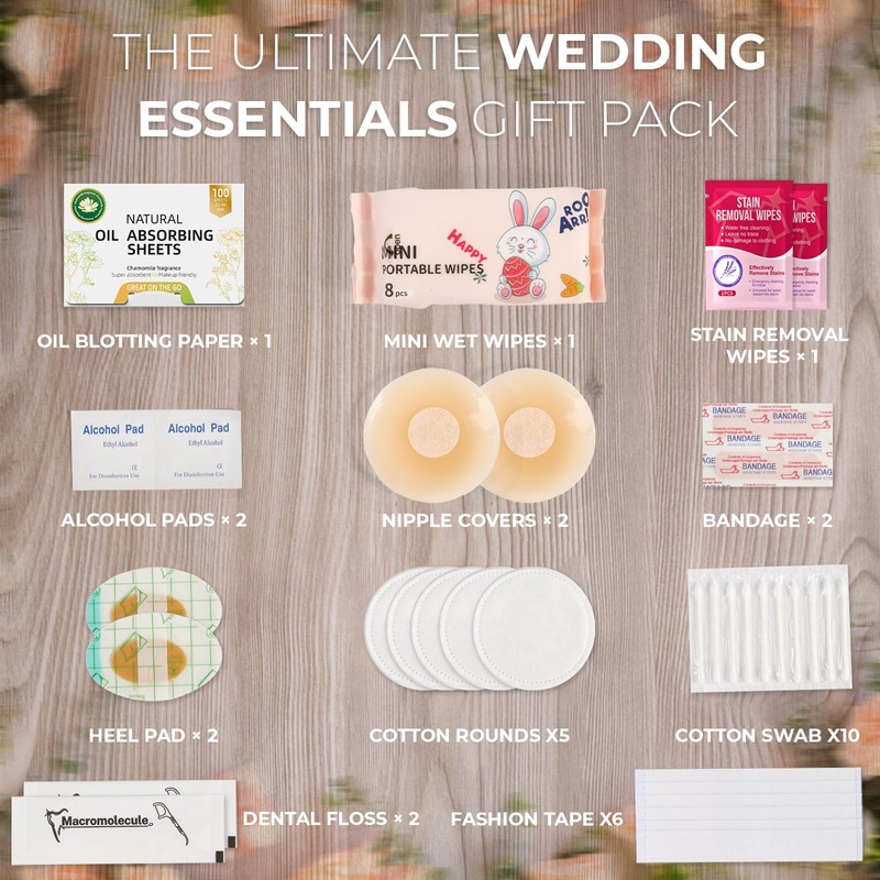AOLRNALI Bridal Emergency Kit for Wedding Day, Wedding Essentials Survival