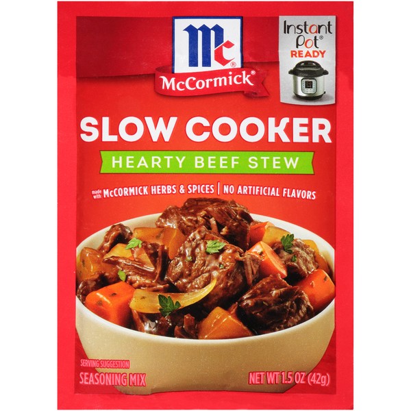 McCormick Slow Cookers Hearty Beef Stew Seasoning Mix, 1.5 oz (Pack of 12)