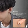 aliba Men's Hoop Earrings, Hypoallergenic Metal Earrings, Ring Earrings, Silver