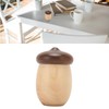 Acorn Shaped Toothpick Container 8cm Height Rounded Structure Eco Friendly