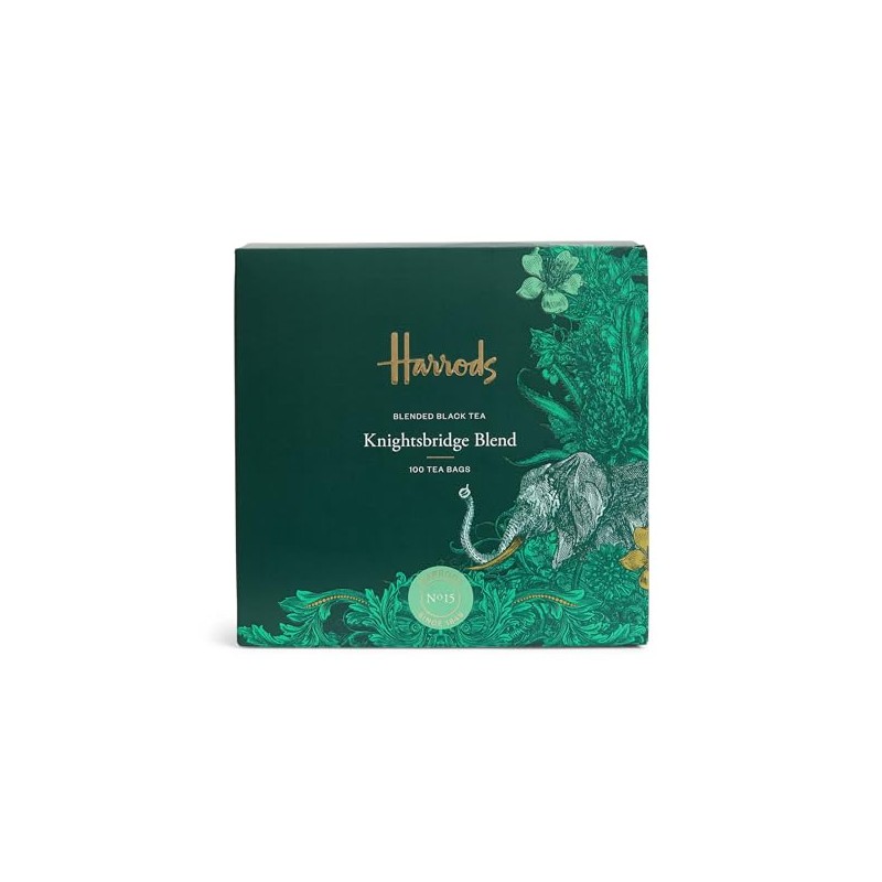 Harrods of London England No.15 Knightsbridge Strong Breakfast Tea, 100