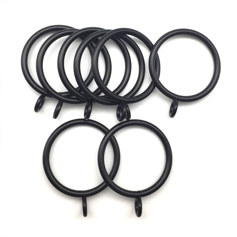 【C.M.】 Curtain Rings Slide Rings Inner Diameter 38mm Black Suitable
