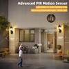 Lamomo Outdoor Wall Sconce, Dusk to Dawn Motion Sensor Light