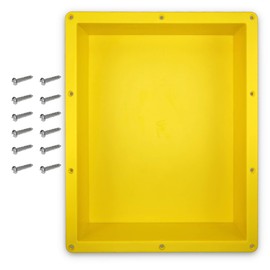 Novalinea 16" x 20" Single Shelf Recessed Shower Niche with Mounting Screws Included, Mounts Flush with 1/2" Backerboard, Ready to Tile, Easy to Install and Waterproof