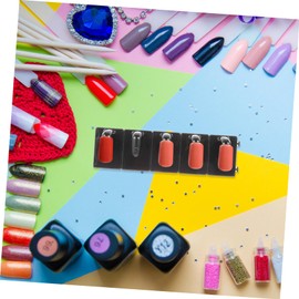 BIUDECO 4Pcs Nail Practice Stand Display Rack for Nail Art Decorations Durable Plastic Tip Holders Easy Install for Salon Home Use and Beginners Random Color