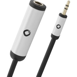 OEHLBACH I-Connect AD 63/35 Stereo Audio Adaptor 6.3 mm Jack Socket / 3.5 mm Jack Plug High-Quality Design 15 cm
