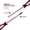 Pink Power Magnetic Screwdriver Set - 6 Piece Phillips and