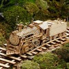 DIY Steam Train Model Vehicle 3D Wooden Puzzles Assembly Toys