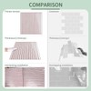 MOONFUN 10 Sheet Upgraded Thicker Peel and Stick Backsplash,12"x12"Pink Premium