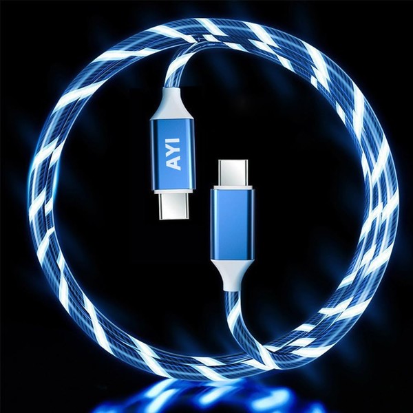 AYI LED Light-Up USB C to USB C Charger Cable