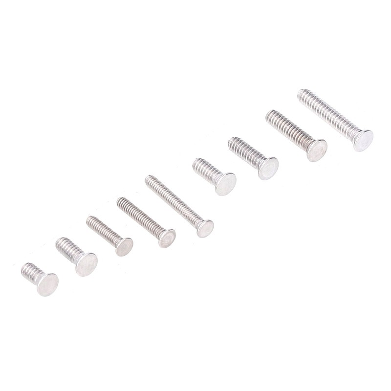 400Pcs Riveting Screw Kit Pull Electric Welding Stainless Steel Fastener