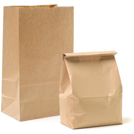 Sosayet 50 Stück Kraftpapiertüten, 30 x 20 x 12.5 cm Papiertüten Groß, Geschenktüten Papier, Kraftpapier Brottüten, Geschenkverpackung, kraftpapier Tüten für Weihnachten Geburtstagsparty Kindergeburtstag