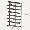 SUFAUY 8 Tier Metal Shoe Rack 40 Pairs, Large Capacity