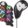Craftsman Golf 10pcs Magnetic Black Iron Headcover set with Large