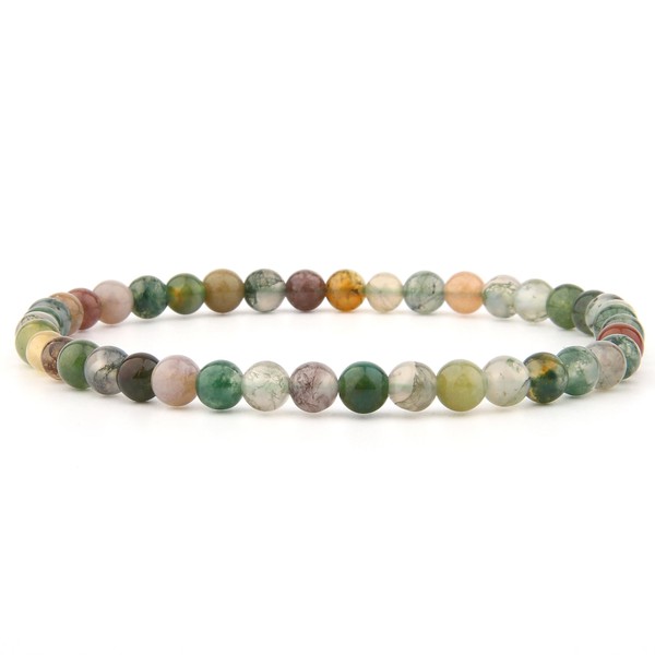 Vascavi Gemstone Bracelet 4 mm Beads Natural Stone Chakra Stone