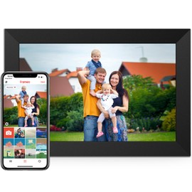 WiFi 10.1'' Digital Picture Frame with 1280x800 Resolution, Touchscreen Digital Photo Frame Share Photos and Videos Remotely via APP - Gift Guide for Christmas
