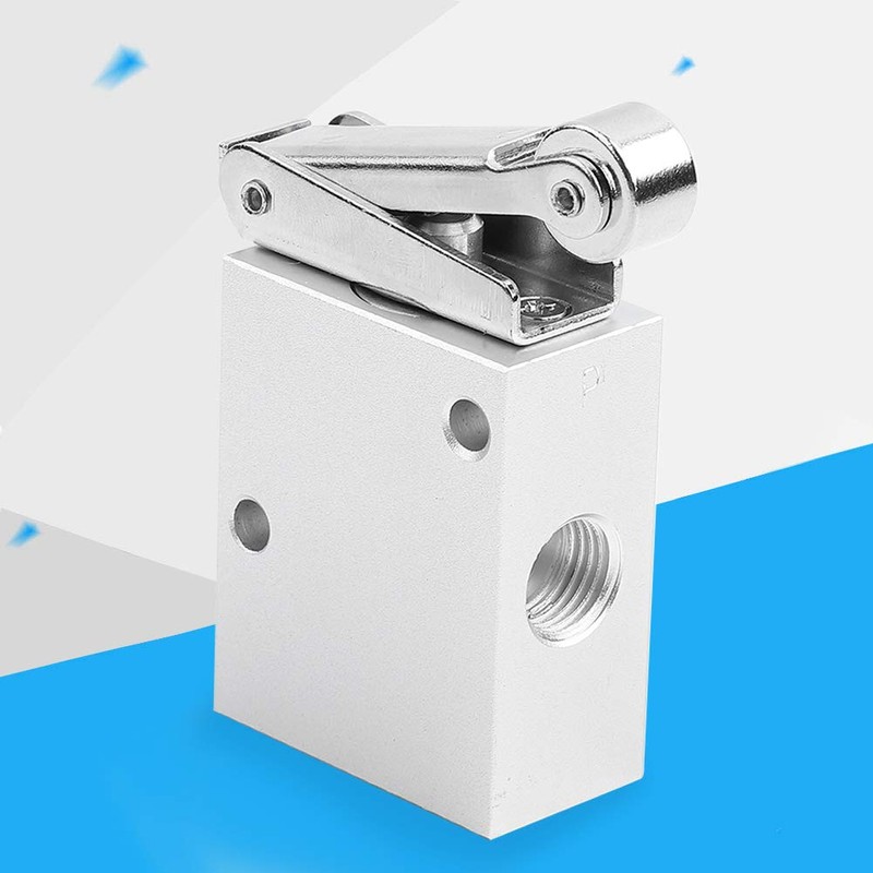 Pneumatic Roller Lever Mechanical Valve 2 Position 3 Way Metal