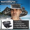 FishTrip Wide Brim Solar Fan Hat, Outdoor Sun Hat with