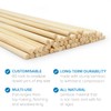 Joejis 60 Long Bamboo Sticks Wooden Dowel Rods Natural Unfinished