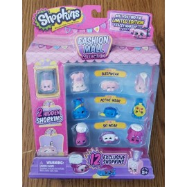 Shopkins Fashion Mall Collection 12 Pcs Claire's Exclusive Shoppies Real Littles