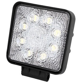 Qtqgoitem Black Square 24W White 8 LED Flood Beam Work Light Driving Lamp (Model: 1f0 01f 0bc 5c4 47d)