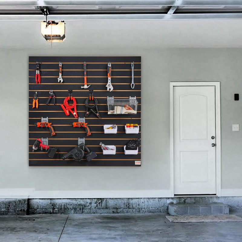 VEVOR Slatwall Panel, 16 sq.ft, Versatile Durable Slat Wall Panel