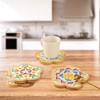 Bamboo Mosaic Coasters, Blank Craft Pads for DIY Mosaic Projects,