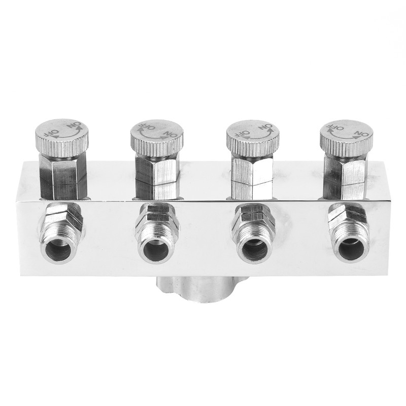 Multi function Adjustable Aluminium Air Hose Splitter Airbrush Adapter Fitting