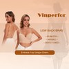 Low Back Bra for Women-Seamless Invisiable Backless Bras-Lightly Lined No