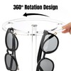 GoaePode 2-Tier Acrylic Sunglasses Holder - Transparent Glasses Organiser with