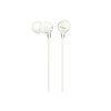 Sony MDR-EX15LP Earbuds, In-Ear Type, White, MDR-EX15LP, W x 2