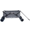 Impact Canopy Folding Collapsible Utility Wagon with All-Terrain Wheels, Grey