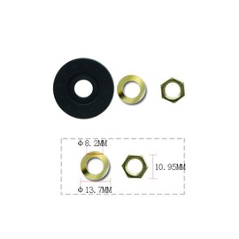 Cabilock 1 Set Watch Nut Seal Repair of Movements Replacement Mechanism Watch Nuts Watch Parts Watch Discs Watch Kit Quartz Movement Metal Golden
