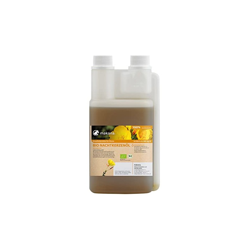 Makana Organic Evening Primrose Oil for Horses, Native Pressed and